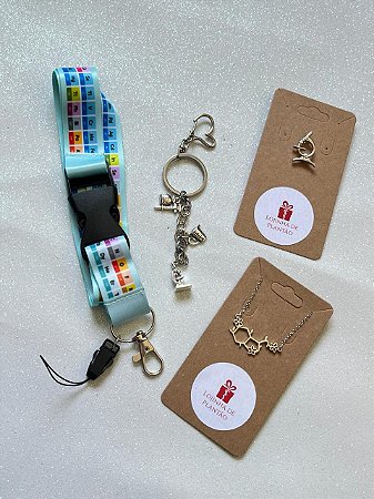 Kit Presente Tabela Periódica Química Serotonina Ciência