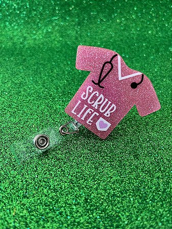 Crachá Retrátil (roller clip) Scrub Life