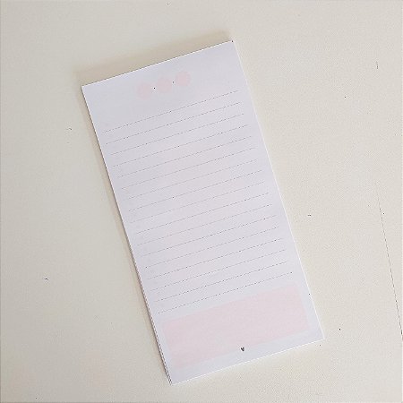 Bloquinho de anotações To do list