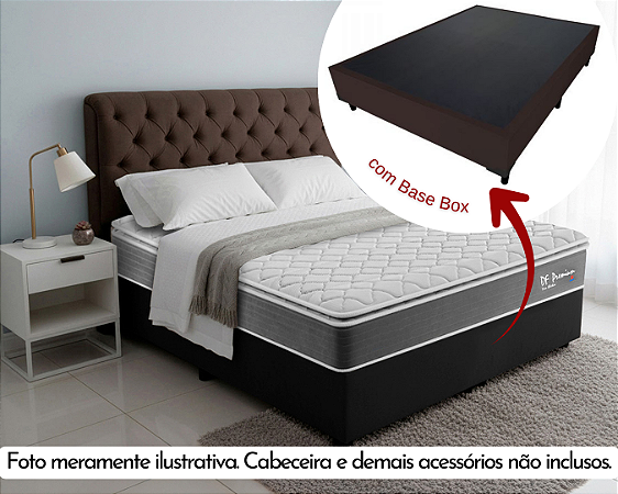 Conjunto Box Casal (Colchão DF Premium Montreal + Base Box)