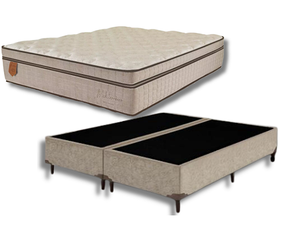 Conjunto Box Queen (Colchão Mediterrâneo Prorelax + Base Box)
