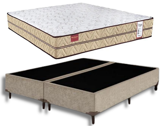 Conjunto Box Queen (Colchão Criare Minaspuma + Base Box)