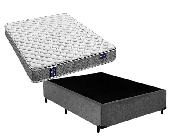 Conjunto Box Casal (Colchão Amx Foam Double Face D33 Americanflex + Base Box)