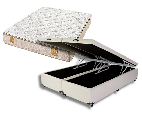 Conjunto Baú King (Colchão Balance II Americanflex + Base Baú Trad. 46cm)