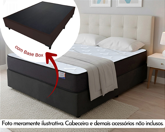 Conjunto Box Casal (Colchão Star Plus Plumatex + Base Box)
