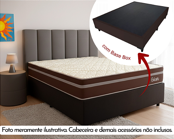 Conjunto Box Casal (Colchão Orion Montreal + Base Box)