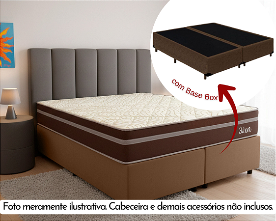 Conjunto Box Queen (Colchão Orion Montreal + Base Box)