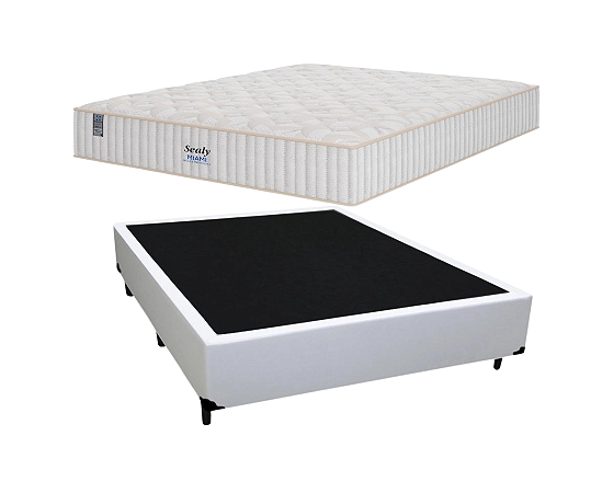 Conjunto Box Casal (Colchão Miami Sealy Plumatex + Base Box)