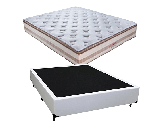 Conjunto Box Casal (Colchão Splendor top Orthocrin + Base Box)
