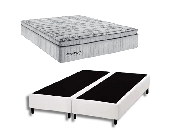 Conjunto Box King (Colchão Freedom Pocket Ortobom + Base Box)