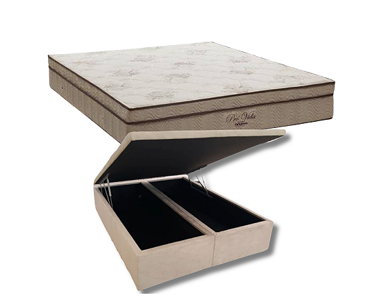 Conjunto Box Queen (Colchão Pró Vida Superpocket Ortobom + Base Box)