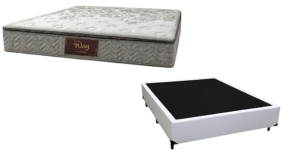 Conjunto Box Casal (Colchão Way Americanflex + Base Box)