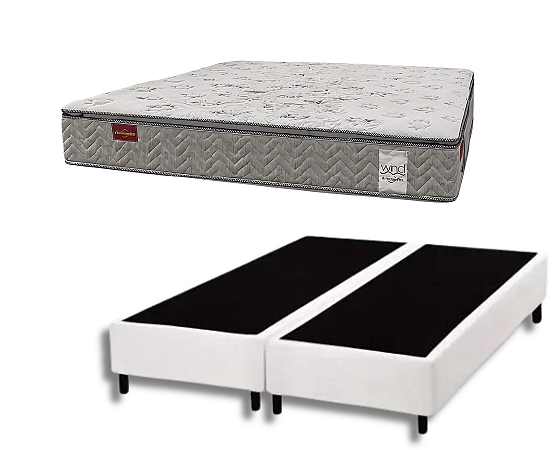 Conjunto Box Queen (Colchão Wind 2 Americanflex + Base Box)