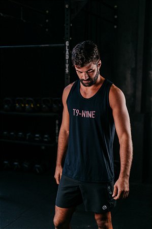 Regata Masculina Black Estampa T9-NINE