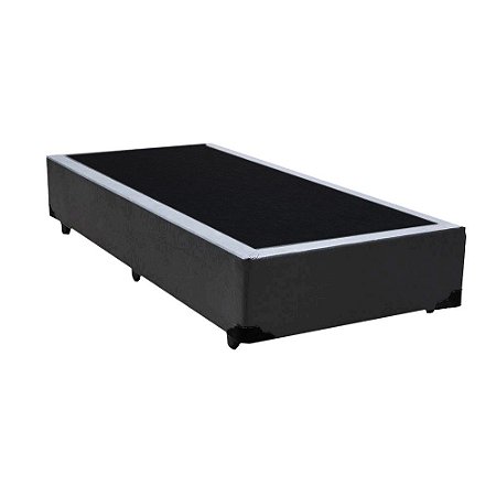 Cama Box Solteirão AColchoes Sintético Cinza 40x96x203