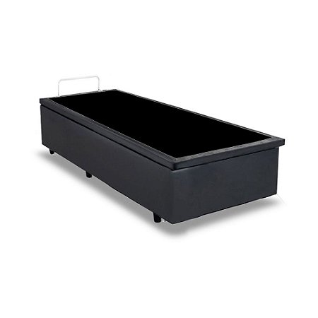 Cama Box Baú Solteirão AColchoes Sintético Cinza 41x96x203