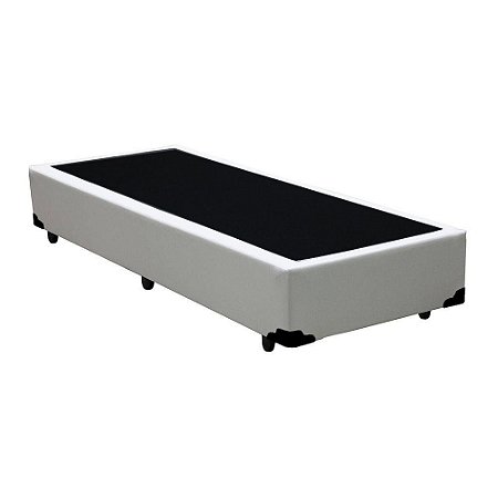 Cama Box Solteiro AColchoes Sintético Branco 40x78x188