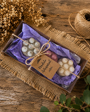 Kit mini sabonetes botânicos ( Aveia, Erva doce e Lavanda)