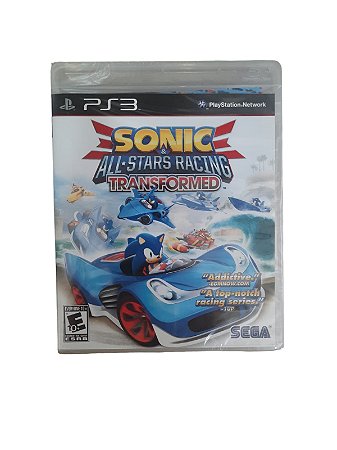 SONIC & ALL STARS RACING TRANSFORMED - NOVO - PS3
