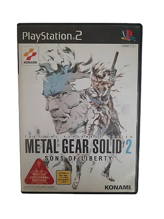 METAL GEAR SOLID 2 SONS OF LIBERTY - JAPAN REGION - USADO - PS2