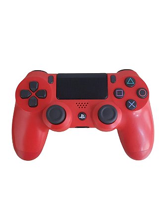 CONTROLE SONY PS4 SEM FIO DUALSHOCK - VERMELHO MAGMA - USADO