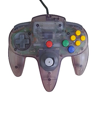 CONTROLE NINTENDO 64 TRANSLUCIDO - USADO