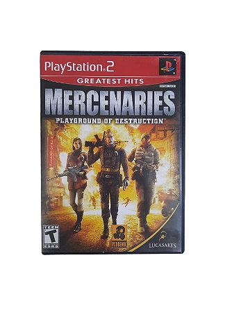 GREATEST HITS - MERCENARIES: PLAYGROUND OF DESTRUCTION - USADO - PS2