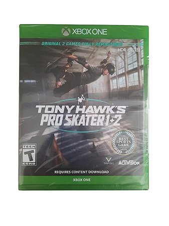 TONY HAWK´S PRO SKATER 1+2  - NOVO - XBOX ONE