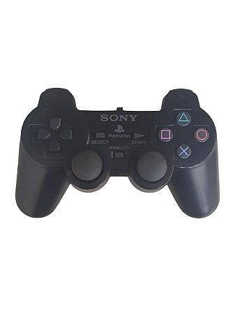 CONTROLE SONY PS2 - COM DETALHES - USADO