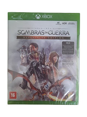 SOMBRAS DA GUERRA DEFINITE EDITION - NOVO - XBOX ONE
