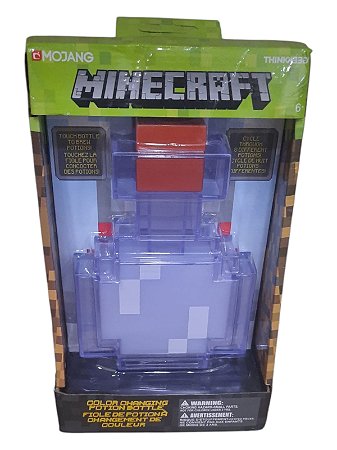 MINECRAFT - FRASCO DE POÇÃO QUE MUDA DE COR - NOVO