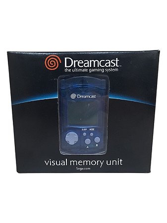 DREAMCAST VISUAL MEMORY UNIT (VMU) - AZUL - NOVO