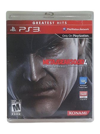 GREATEST HITS - METAL GEAR SOLID 4 - USADO - PS3