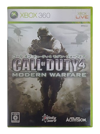 CALL OF DUTY 4 MODERN WARFARE - JAPAN REGION - USADO - XBOX 360