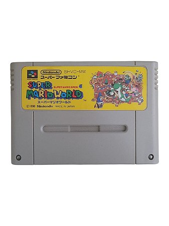 SUPER MARIO WORLD - JAPAN REGION - USADO - SUPER FAMICOM