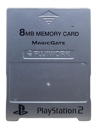 MEMORY CARD 8MB FUJIWORK - PRATA - USADO - PLAYSTATION 2