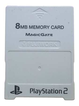 MEMORY CARD 8MB FUJIWORK - BRANCO - USADO - PLAYSTATION 2