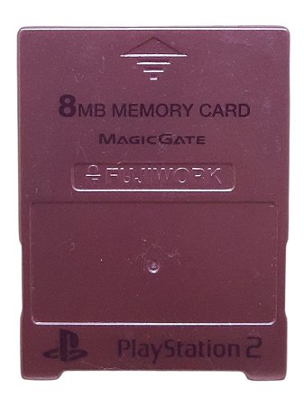 MEMORY CARD 8MB FUJIWORK - ROSA - USADO - PLAYSTATION 2