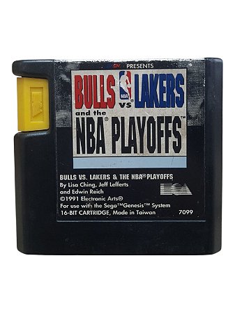 BULLS VS LAKERS PLAYOFFS - USADO - MEGA DRIVE/ SEGA GENESIS