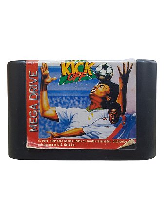 SUPER KICK OFF - LABEL VERMELHA - USADO - MEGA DRIVE