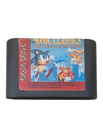 SONIC CLASSICS - C/ DETALHES -  USADO - MEGA DRIVE