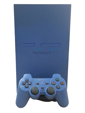 CONSOLE - PLAYSTATION 2 EDIÇÃO TOYS BLUE - BLOQUEADO JP - USADO