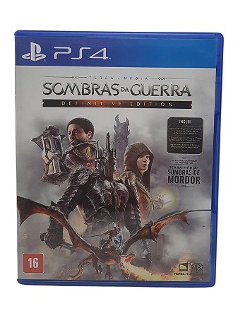 SOMBRAS DA GUERRA: DEFINITIVE EDITION - USADO - PS4