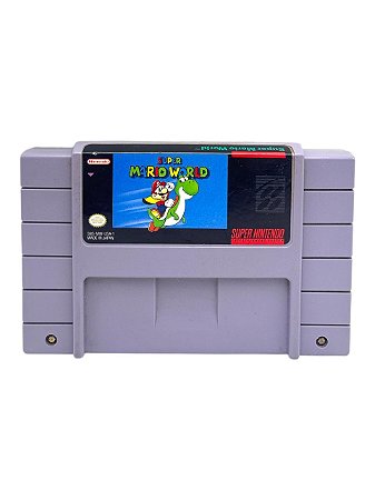 SUPER MARIO WORLD - C/ DETALHES - USADO - SUPER NINTENDO