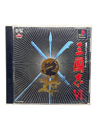 SANGOKUSHI VI - C/ DETALHES - JP - USADO - PS1