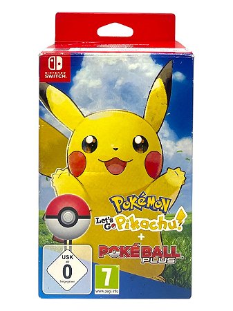 POKÉMON LET´S GO PIKACHU + POKÉ BALL PLUS - EURO - USADO - SWITCH