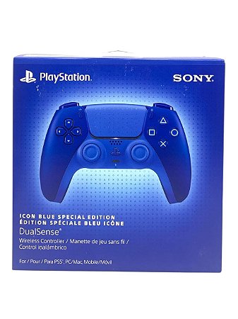 CONTROLE DUALSENSE LIMITED EDITION ICON BLUE - NOVO - PS5