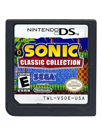 SONIC: CLASSIC COLLECTION - APENAS MÍDIA - USADO - NINTENDO DS