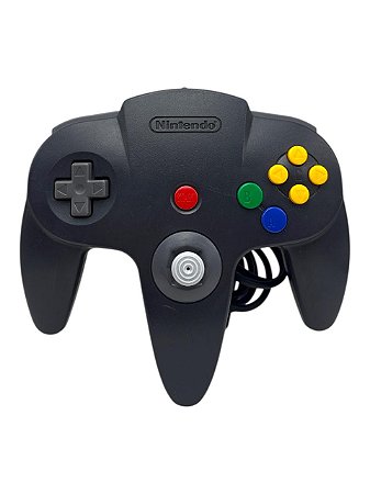 CONTROLE NINTENDO 64: CINZA CHUMBO - USADO