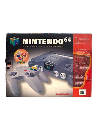 CONSOLE NINTENDO 64 - C/ CAIXA - USADO